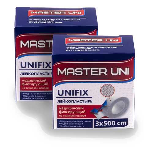 Лейкопластырь MASTER UNI UNFIX 3 х 500 см на тканевой основе 1+1 в Живика