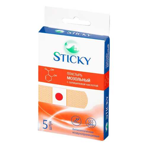 Пластырь мозольный Sticky 5 шт. в Живика