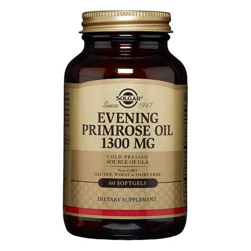 Evening Primrose Oil Solgar 1300 мг гелевые капсулы 60 шт. в Живика