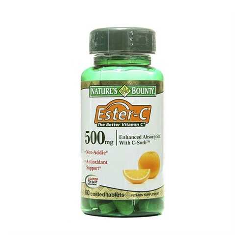 Nature's Bounty Ester-C 500 мг таблетки 60 шт. в Живика