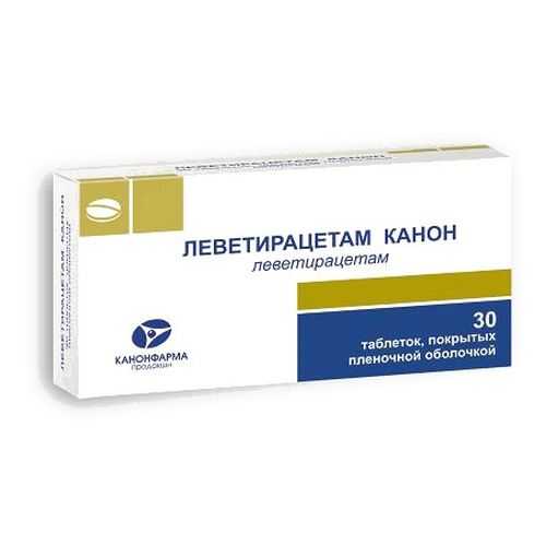 Леветирацетам-Канон таблетки, покрытые пленочной оболочкой 1000 мг 30 шт. в Живика