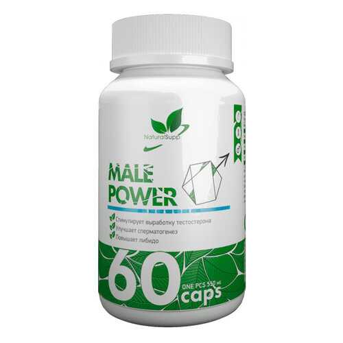 Добавка для мужчин NATURALSUPP Male Power капсулы 60 шт. в Живика