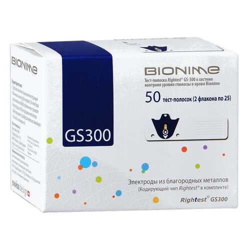 Тест-полоски Bionime Rightest GS300 50 шт. в Живика