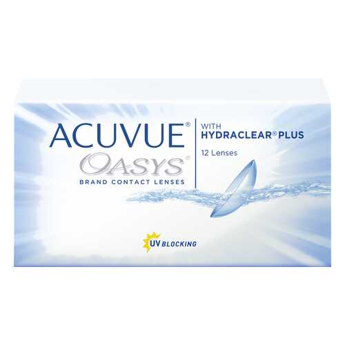 Контактные линзы Acuvue Oasys with Hydraclear Plus 12 линз R 8,4 -0,50 в Живика