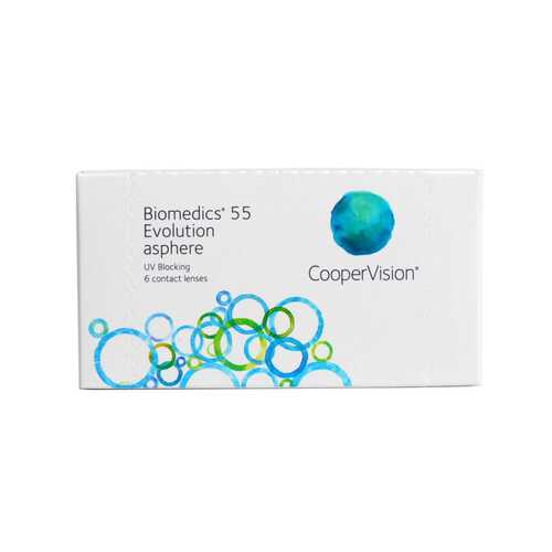 Контактные линзы Biomedics 55 Evolution asphere 6 линз R 8,6 -8,50 в Живика