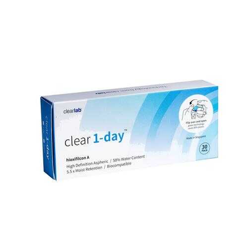 Контактные линзы ClearLab Clear 1-Day 30 линз R 8.7 -01,00 в Живика