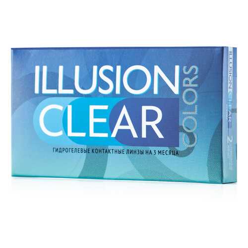 Контактные линзы ILLUSION colors Clear 2 линзы -0.5D прозрачные в Живика