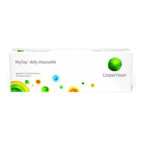 Контактные линзы MyDay Daily disposable 30 линз R 8,4 -0,50 в Живика