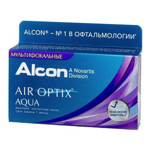 Контактные линзы AirOptix HydraGlyde for Multifocal 3 шт. PWR -5,00, R 8.6, Аддидация=L в Живика