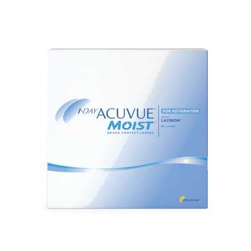 Контактные линзы 1-Day Acuvue Moist for Astigmatism 90 линз -0,50/-1,75/180 в Живика