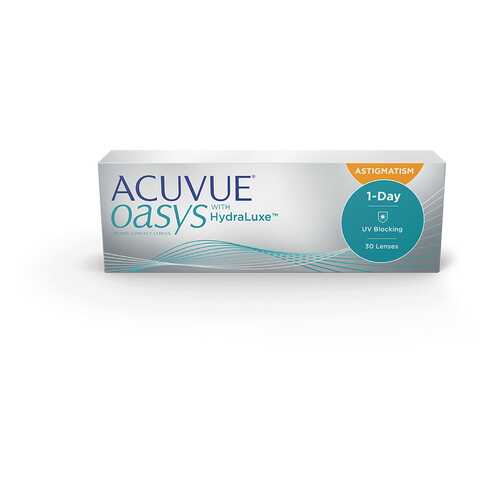 Контактные линзы Acuvue Oasys 1-Day with HydraLuxe for Astigmatism 30 линз -0,25/-0,75/120 в Живика