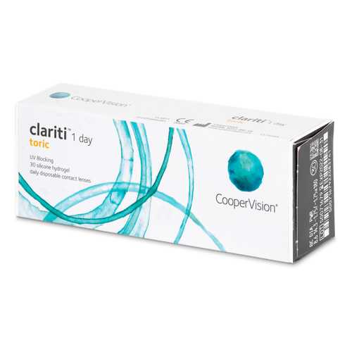 Контактные линзы Clariti 1 day toric 30 линз R 8,6 -1,00/-0,75/20 в Живика