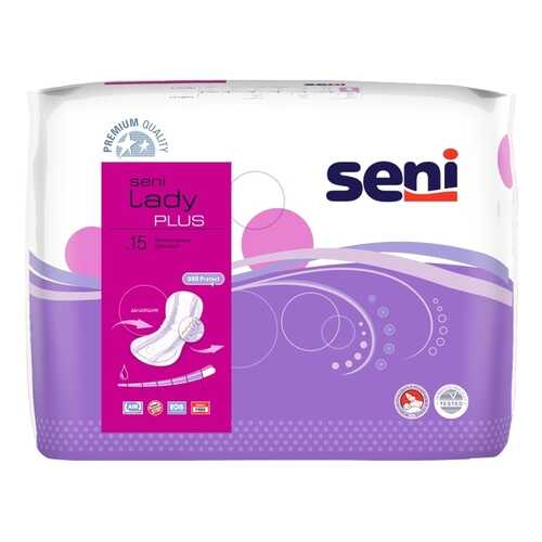 Прокладки урологические SENI LADY Plus для женщин 15 шт. в Живика