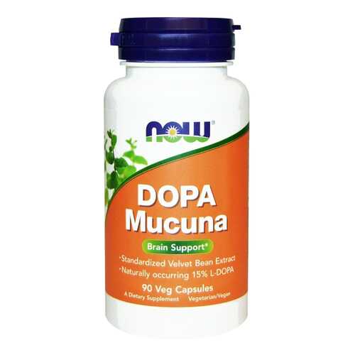 Добавка для памяти NOW Dopa Mucuna 90 капс. натуральный в Живика