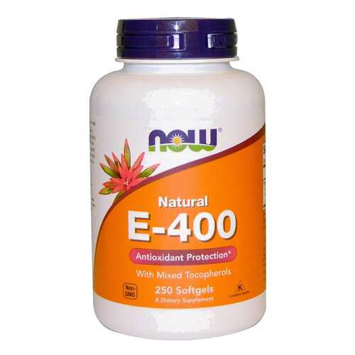 NOW E-400 Natural D-Alpha Tocopheryl 250 капсул в Живика