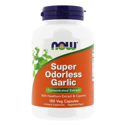 Super Odorless Garlic Extract NOW 180 гелевых капсул в Живика