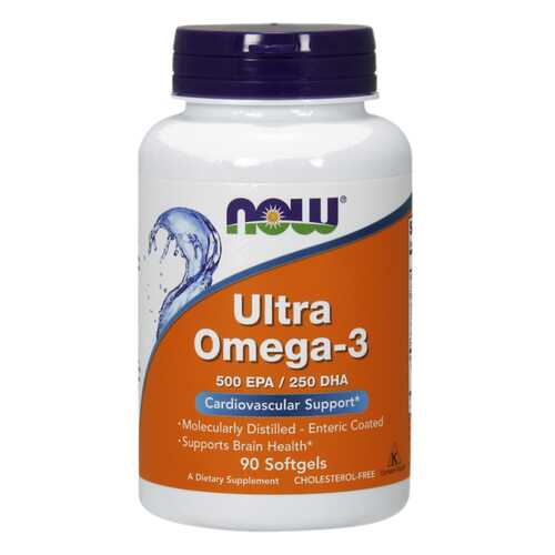 NOW ltra Omega-3 500 EPA/250 DHA 90 капсул в Живика